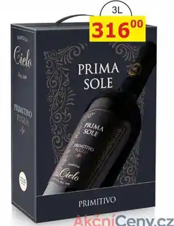 BENE Nápoje Cielo PRIMA SOLE PRIMITIVO 3l nabídka