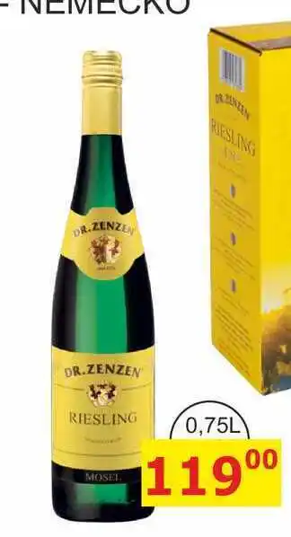 BENE Nápoje DR.ZENZEN RIESLING 0,75L nabídka