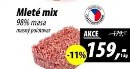 ZEMAN Mleté mix 98% masa masný polotovar, 1 kg nabídka
