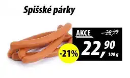 ZEMAN Spišské párky, 100 g nabídka