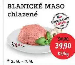 RABBIT řeznictví BLANICKÉ MASO chlazené 1kg nabídka