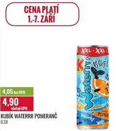 Ratio KUBÍK WATERRR POMERANČ 0,33l nabídka