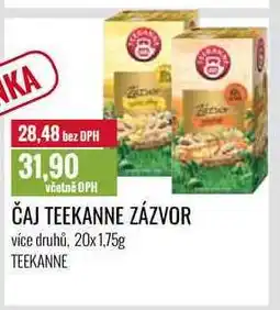 Ratio ČAJ TEEKANNE ZÁZVOR 20x 1,75g nabídka