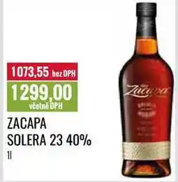 Ratio ZACAPA SOLERA 23 40% 1l nabídka