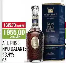 Ratio A.H. RIISE NPU GALANTE LAT NON PLUS ULTRA 43,4% 0,7l nabídka