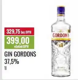 Ratio GIN GORDONS 37,5% 1l nabídka