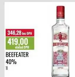 Ratio BEEFEATER 40% 1l nabídka