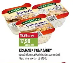 Ratio Krajánek pomazánky nabídka