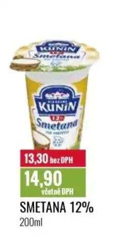 Ratio KUNIN Smetana 12% nabídka