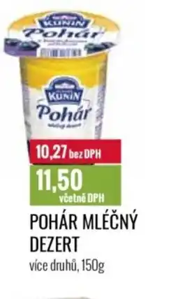 Ratio KUNIN Pohár mléčný dezert nabídka