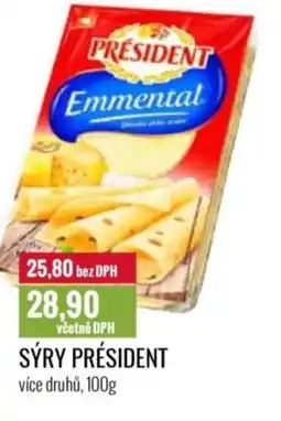 Ratio PRÉSIDENT Sýry nabídka