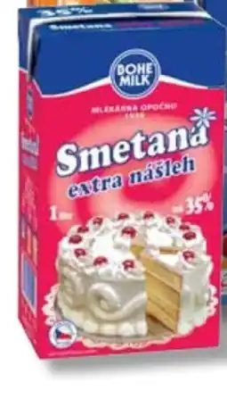 Ratio BOHEMILK Smetana extra nášleh 35% nabídka