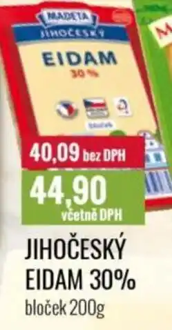 Ratio MADETA Jihočeský eidam 30% nabídka