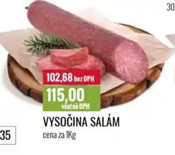 Ratio Vysočina salám nabídka