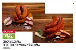 Ratio Dědova klobása retro dědova papriková klobása nabídka