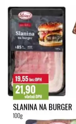 Ratio Slanina na burger nabídka