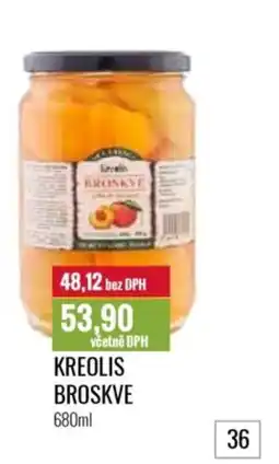 Ratio Kreolis broskve nabídka