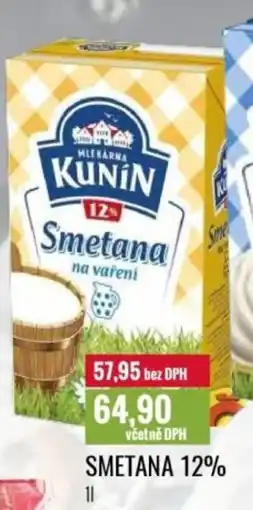Ratio KUNIN Smetana 12% nabídka
