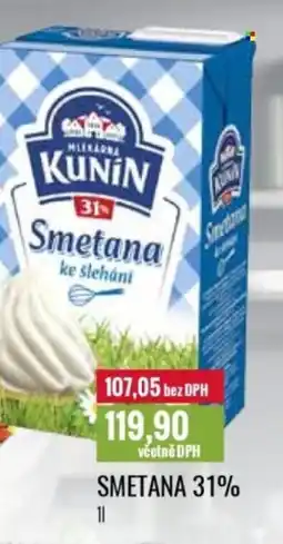 Ratio KUNIN Smetana 31% nabídka