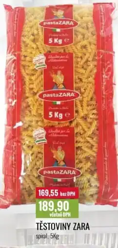 Ratio Těstoviny Zara nabídka