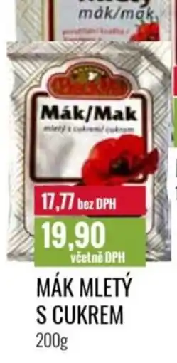 Ratio Mák mletý s cukrem nabídka