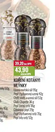 Ratio Koření Kotányi mlýnky nabídka