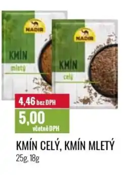 Ratio Kmín celý, Kmín mletý nabídka