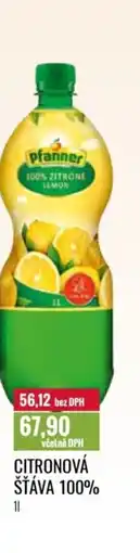 Ratio Pfanner Citronová šťáva 100% nabídka
