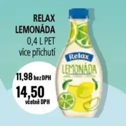 Ratio Relax lemonáda nabídka