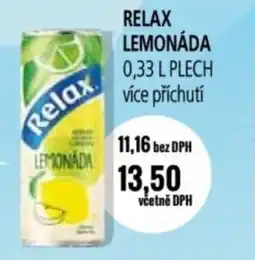 Ratio Relax lemonáda nabídka