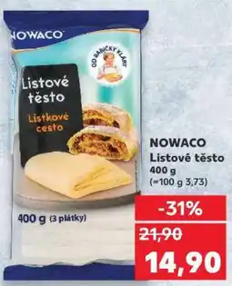 Kaufland NOWACO LISTOVÉ TĚSTO nabídka