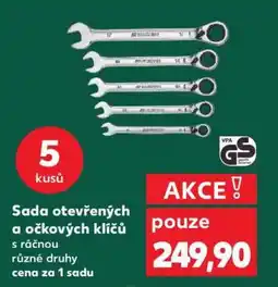 Kaufland Sada otevřených a očkových klíčů nabídka