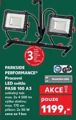 Kaufland PARKSIDE PERFORMANCE Pracovní LED světlo PASB 100 A3 nabídka