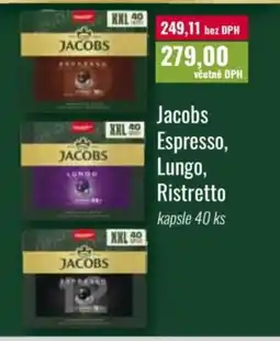 Ratio JACOBS Espresso, Lungo, Ristretto nabídka