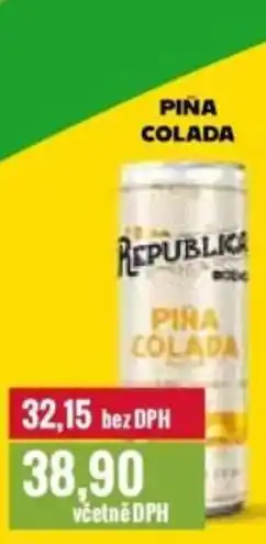 Ratio REPUBLICA Piña colada nabídka