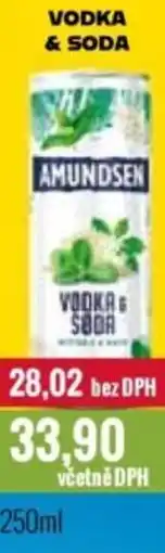 Ratio AMUNDSEN Vodka & soda nabídka