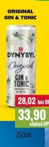 Ratio DYNYBYL Original gin & tonic nabídka
