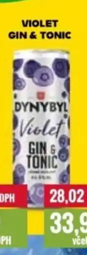 Ratio DYNYBYL Violet gin & tonic nabídka
