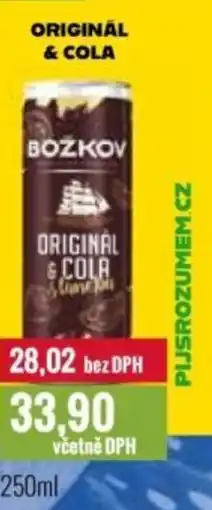 Ratio BOZKOV Originál & cola nabídka