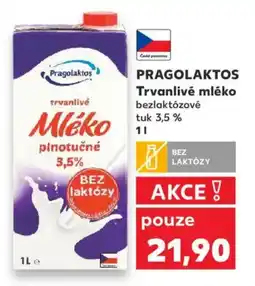 Kaufland PRAGOLAKTOS Trvanlivé mléko nabídka