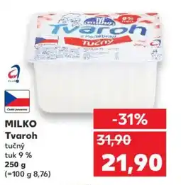Kaufland MILKO Tvaroh nabídka