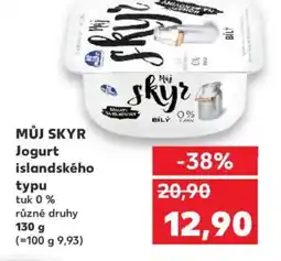 Kaufland Můj skyr Jogurt islandského typu tuk 0% nabídka