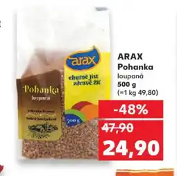 Kaufland ARAX Pohanka loupaná nabídka