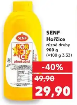 Kaufland SENF Hořčice nabídka