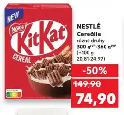 Kaufland NESTLÉ Cereálie nabídka