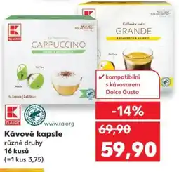 Kaufland Kávové kapsle nabídka
