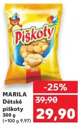 Kaufland MARILA Dětské piškoty nabídka