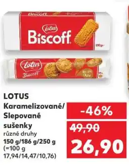 Kaufland LOTUS Karamelizované/ Slepované susenky nabídka