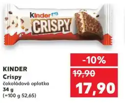 Kaufland KINDER Crispy nabídka