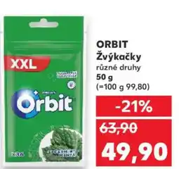 Kaufland ORBIT Žvýkačky nabídka